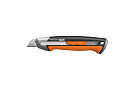 Нож Fiskars 1027227 строительный с выдвижным, сменным лезвием 18мм CarbonMax