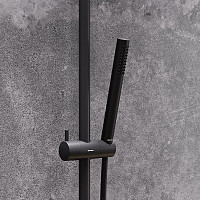 Душевая система Damixa Scandinavian Pure 936800300 c термостатом, черный от Водопад  фото 5