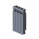 Радиатор биметаллический Rifar Monolit RM500-4 MVR 7012 500/100мм 4 секции, правое нижнее, титан