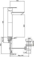 Смеситель для раковины Cezares Garda GARDA-LC11-01-Cr донный клапан, хром от Водопад  фото 2