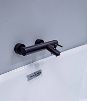 Смеситель для ванны и душа Paffoni Light LIG022NO черный матовый от Водопад  фото 2