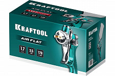 Краскопульт Kraftool AirFlat LVLP 06524-1.7 пневматический с верхним бачком, 1.7 мм от Водопад  фото 5