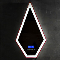 Зеркало Abber Stein AS6611R 45х80 см, для ванной с подсветкой, цвет красный от Водопад  фото 1