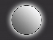 Зеркало Cersanit Eclipse smart 64147 80x80 с подсветкой круглое черная рамка от Водопад  фото 2