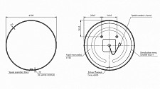 Зеркало Cersanit Eclipse smart 64147 80x80 с подсветкой круглое черная рамка от Водопад  фото 5