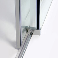 Душевой уголок WasserKRAFT Dinkel 58R10 1200х1000х2000, прозрачное стекло, профиль серебро от Водопад  фото 2