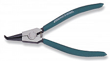Щипцы загнутые Jonnesway AG010011 90° для стопорных колец с ПВХ рукоятками, разжим, 180 мм, 10-40 мм от Водопад  фото 1