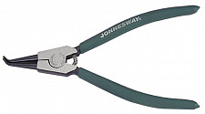 Щипцы загнутые Jonnesway AG010012 90° для стопорных колец с ПВХ рукоятками, разжим, 225 мм, 32-80 мм от Водопад  фото 1