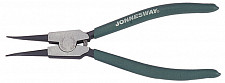 Щипцы прямые Jonnesway AG010009 для стопорных колец с ПВХ рукоятками, разжим, 225 мм, 32-80 мм от Водопад  фото 1
