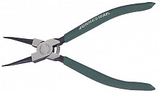 Щипцы прямые Jonnesway AG010002 для стопорных колец с ПВХ рукоятками, сжим, 180 мм, 12-65 мм от Водопад  фото 1