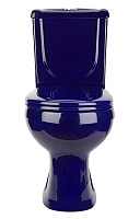 Унитаз-компакт Оскольская керамика Ирида Стандарт 40355130402 с горизонтальным выпуском синий от Водопад  фото 2