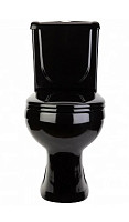 Унитаз-компакт Оскольская керамика Ирида Стандарт 40374130402 с горизонтальным выпуском черный от Водопад  фото 3