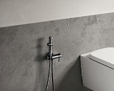 Гигиенический душ Lemark Solo LM7166BL встраиваемый, со смесителем, черный от Водопад  фото 2