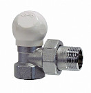 Клапан Te-Sa 100-05 3/4” ВР-НР ручная регулировка, угловой для стальных труб, 10бар, t-100*С, никель