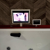 Влагозащищенный смарт-телевизор Gemy GTV0001 с сенсорным экраном 12'' для установки на борт ванны от Водопад  фото 2