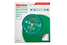 Диск алмазный Hammer Flex 206-224 ВD CG Ф230х2.4х25.4мм сплошной по керамограниту от Водопад  фото 4