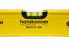 Уровень Hanskonner HK2015-01-1500, 1500 мм, алюминиевый, магнитный, фрезерованный, 3 глазка от Водопад  фото 2