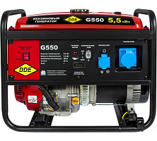 Генератор бензиновый DDE G550 917-408  1ф, 5,0/5,5 кВт, бак 25 л, 80 кг, дв-ль 13 л.с. от Водопад  фото 2