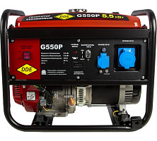 Генератор бензиновый DDE G550P 919-990 1ф, 5,0/5,5/9,4 кВт, бак 25 л, дв-ль 13 л.с. от Водопад  фото 3