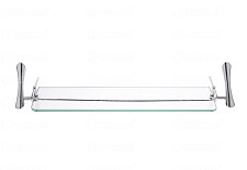 Полка стеклянная Art&Max Elegant AM-1582 хром от Водопад  фото 2