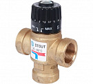 Клапан термостатический Stout SVM-0110-166020 смесительный для систем отопления и ГВС 3/4&quot; ВР 35-60°С KV 1,6 м3/ч