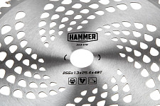 Нож Hammer 223-016 для триммера 48 тв.сплав. зубьев, d=255 мм, круглый от Водопад  фото 4
