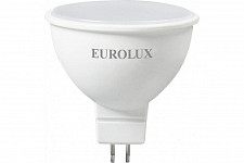 Лампа светодиодная Eurolux LL-E-MR16-7W-230-2,7K-GU5.3, 76/2/23 (рефлектор, 7 Вт, теплый, GU5.3) от Водопад  фото 1