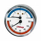 Термоманометр Itap 485 1/2  бар, 0-120 С, аксиальный