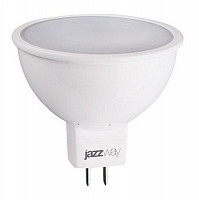 Лампа светодиодная JazzWay PLED-ECO, 1037077A, 5 Вт, JCDR MR16 3000 К, теплый белый GU 5.3, 400 Лм от Водопад  фото 1