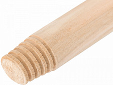Черенок для метел деревянный 68018 с деревянной резьбой 1200 мм от Водопад  фото 2