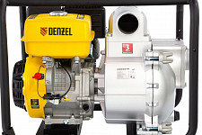 Мотопомпа бензиновая Denzel PX-80D 99204 для грязной воды 15 л.с., 3", 1500 л/мин, глубина 8 м, напор 30 м от Водопад  фото 4