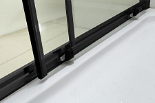 Душевая дверь Bandhours Mike 200350001 120D 120х190, раздвижная, профиль черный матовый, стекло прозрачное, 5мм от Водопад  фото 3