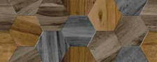 Плитка Керамин Миф 1, 50х20 см, микс, темные соты (кв.м.) от Водопад  фото 1
