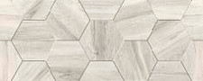 Плитка Керамин Миф 7, 50х20 см, белый, соты (кв.м.) от Водопад  фото 1
