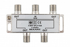 Делитель PROconnect ТВ "краб" х 4 под F-разъем 05-6003 (5 - 1000 МГц) от Водопад  фото 1