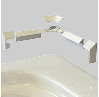 Бордюр декоративный Акватек DEKOR-0000001 для ванн и поддонов, 195 см, белый глянцевый, комплект от Водопад  фото 3