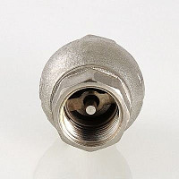 Обратный клапан Valtec 1/2" ВР с латунным золотником, никелированная латунь от Водопад  фото 2