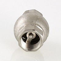 Обратный клапан Valtec 1/2" ВР с латунным золотником, никелированная латунь от Водопад  фото 4