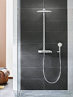 Душевая система Grohe Rainshower SmartControl Duo 300 26250LSO, с термостатом, хром / белый от Водопад  фото 4