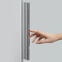 Душевая дверь WasserKRAFT Dinkel 58R05 1200х2000, прозрачное стекло, профиль серебро от Водопад  фото 5
