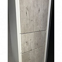 Пенал подвесной Roca Ronda ZRU9303005 32см, левый, цвет бетон/белый матовый от Водопад  фото 4