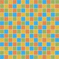 Мозаика Керамин Фреско 3, 30х30 см, оранжевый, желтый, голубой, зеленый (шт) от Водопад  фото 1