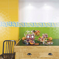 Мозаика Керамин Фреско 7, 30х30 см, белый, желтый, голубой, зеленый (шт) от Водопад  фото 2