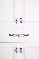 Пенал ASB-Woodline Модерн 11258 60 см, цвет белый (патина серебро) от Водопад  фото 5