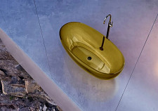 Ванна прозрачная Abber Kristall AT9703Amber 1700х750х550, из полиэфирной смолы, цвет желтый от Водопад  фото 5