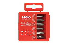 Набор бит Felo 03291516, PZ1-3 и PH1-3 50 мм в упаковке, 6 шт от Водопад  фото 1