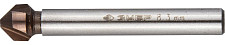 Зенкер конусный Зубр 29732-4 Ø 8,3x50мм, HSS-R, быстрорежущая сталь М2(S6-5-2) Р6М5, класс А, кобальтовое покрытие,  для раззенковки М4 от Водопад  фото 1