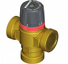 Клапан смесительный термостатический Rommer RVM-0111-164320 для систем отопления и ГВС 3/4&quot; ВР 20-43°С KV 1,6 (боковое смешивание)