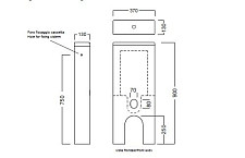 Бачок для унитаза Hatria Monolith Y0MK01 с задним подводом от Водопад  фото 2