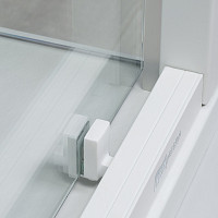 Душевая дверь WasserKRAFT Rhin 44S05 1200х2000, прозрачное стекло, профиль белый от Водопад  фото 4